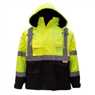 Sicherheitsjacke mit schwarzer Unterseite