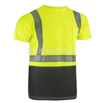 Reflektierendes Sicherheits-Kurzarmshirt mit hoher Sichtbarkeit