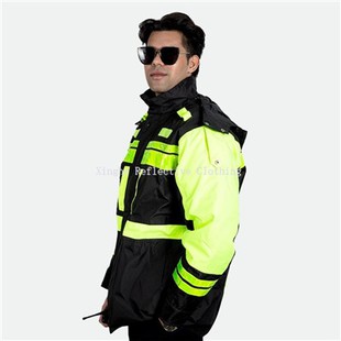 Reflektierende Bomber-Winterjacke