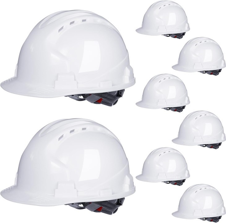 Schutzhelm des Bauarbeiters