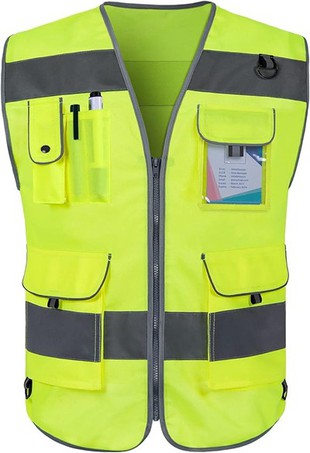 Günstige fluoreszierende grüne Sicherheitsweste