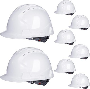 Schutzhelm des Bauarbeiters